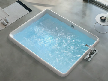 BOLLA R - Hydromassage rectangular bathtub by Gruppo Geromin - view 2